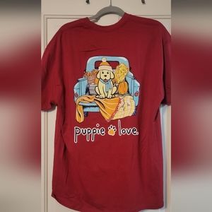 Puppie Love T Shirt Fall